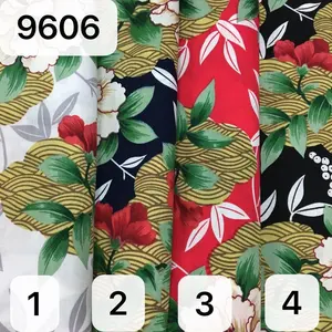 Stock en gros conception tropicale 100% coton Hawaii imprimé popeline tissu de Chine fournisseur chemise tissu polynésien
