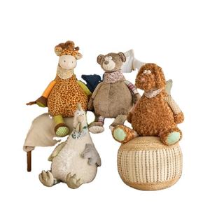 Custom High-quality Super Soft Plush Animal Dolls with Scarves <strong>and</strong> Floral Bandanas PP Cotton Stress Relief <strong>Teddy</strong> Bear Dog Toys - Product Image 1