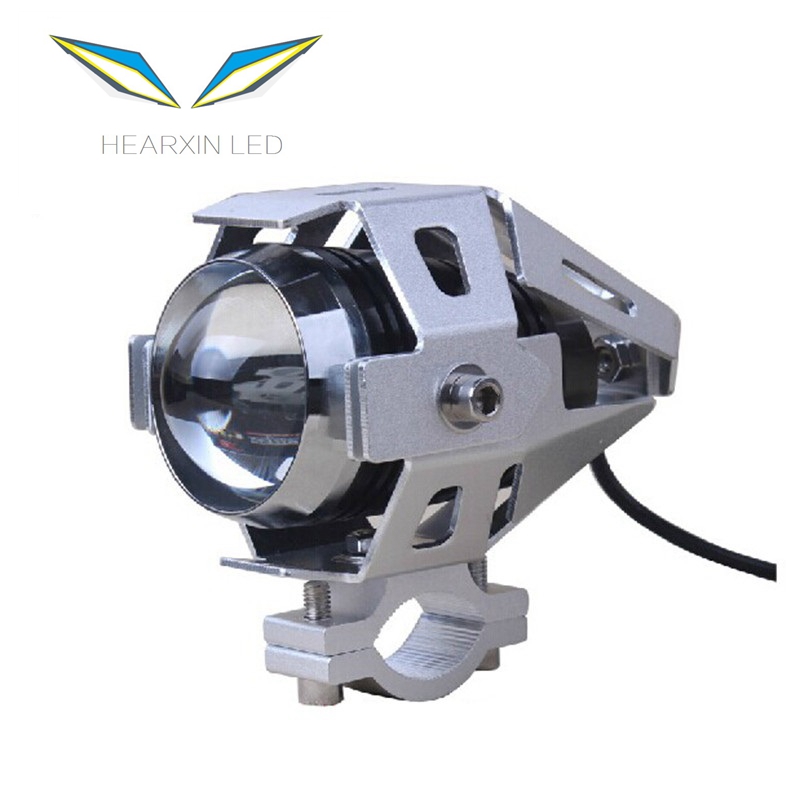 125W Светодиодная передняя фара для мотоцикла 12В 3000LM U5 вождения прожекторы налобный фонарь Moto пятно лампы головного света DRL