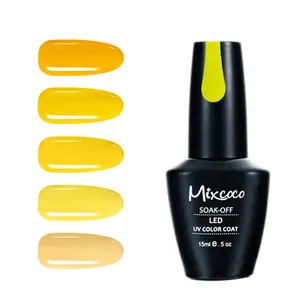 2022 Mixcoco color gel polish yellow color UV gel polish long lasting wholesale factory price