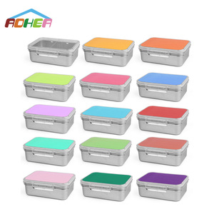 Stainless Steel Lunch <b>Box</b> 304 Food Grade <b>Large</b> Capacity With Plastic Lid For Home Use - Product Image 4