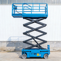 Plateforme élévatrice mobile à ciseaux électrique hydraulique autopropulsée personnalisée pour une ou deux personnes
