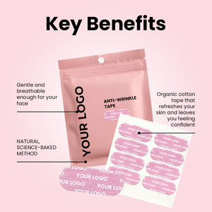 Cinta de Lifting Facial Miofascial de Marca Privada, Antiarrugas para Rostro, Ojos y Cuello, Fuerte Adhesión, Sin Látex, Transpirable - Product Image 3