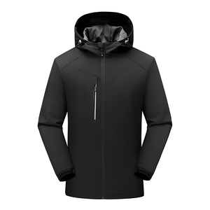 Veste de travail en gros, veste softshell en polyester 300 g/m², veste de randonnée avec logo personnalisé pour les détaillants américains de produits de plein air - Product Image 1
