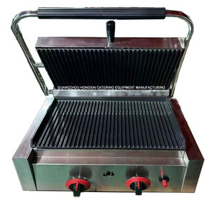 Nhà hàng thương mại hevy Duty gas Panini nướng, gas <span class=keywords><strong>Grill</strong></span> griddle Panini Máy ép - Product Image 3