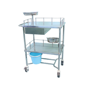 LEKANG 스테인리스 스틸 병원용 드레싱 카트-다중 서랍 잠금 가능 4륜 무소음 2년 보증 이동식 의료 카트 - Product Image 3