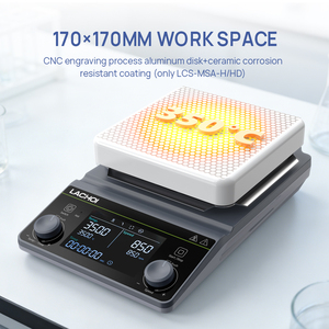 Agitateur magnétique LACHOI avec chauffage, contrôle LCD et agitation réversible, RT~500 ° C / 2000 tr/min, Chimique/Biologique de laboratoire - Product Image 2