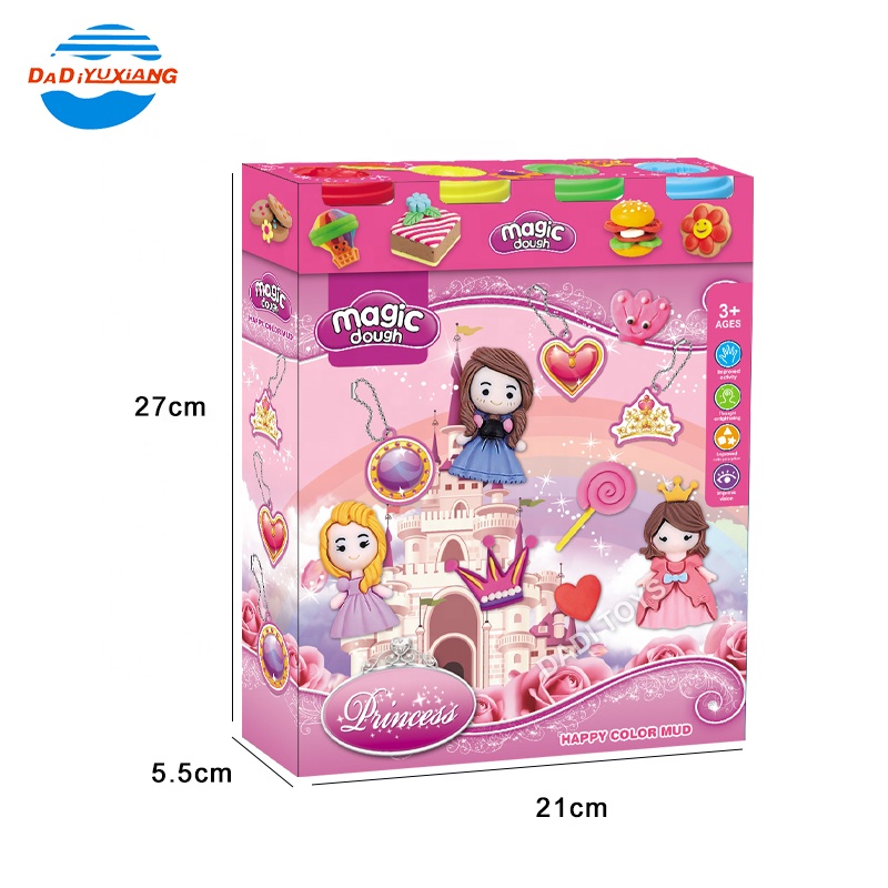 Производители SHANTOU, набор для самостоятельного приготовления теста принцессы, игрушечный набор теста, нетоксичное игровое тесто