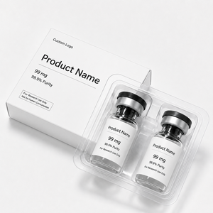 Flacon vide étanche pour médicaments 2ml 3ml 5ml – Boîte de rangement compacte et portable en papier pliable pour <span class=keywords><strong>voyage</strong></span> - Product Image 1