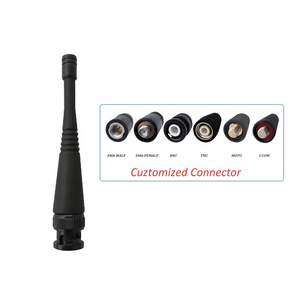 Antenne mobile en caoutchouc 2,5 dBi 433 MHz 868 MHz 915 MHz pour radio amateur avec connecteur SAM-mâle ou femelle / BNC / TNC - Product Image 1