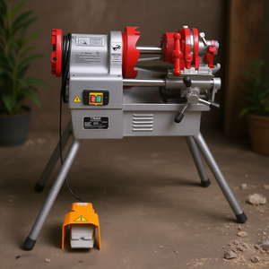 Máquina roscadora de tubos eléctrica Vevor de 750W, 28 RPM, herramienta para roscar tubos de acero de 1/2 a 2 pulgadas para fontanería con pedal. - Product Image 2