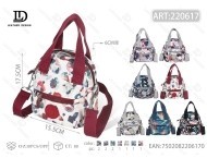 Borsa con Motivo Floreale e Tracolla in Poliestere, Chiusura con Cerniera, per Uso Quotidiano, Borsa da Donna - Product Image 1