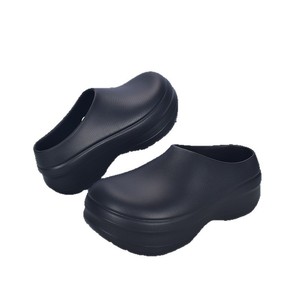 Chaussures de chef unisexes en PU, semelle épaisse antidérapante, toutes saisons, bout fermé, à enfiler, imperméables, semelle intermédiaire en EVA, marron - Product Image 5