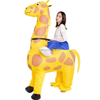 Disfraz inflable de jirafa para adultos y niños, fiestas de baile para niños adultos, programas de TV, carnavales, celebraciones de apertura