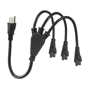 Cable de alimentación divisor en <span class=keywords><strong>Y</strong></span> NEMA 5-15P a 3 x IEC C5, cable de extensión <span class=keywords><strong>Mickey</strong></span> Mouse de 3 pines estadounidenses (1 a 3) - Product Image 1