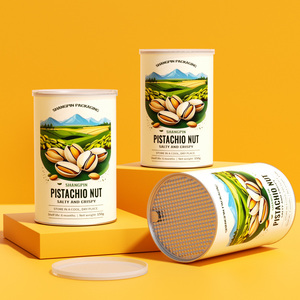 Envases de Cartón Perforados Personalizados para Alimentos, Tubos de Papel Redondos para Nueces, Semillas, Galletas y Chips - Product Image 3