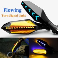 1 pièce Feu de clignotant LED séquentiel 8 mm pour moto, clignotant dynamique ambre, feu de position et feu arrière de moto