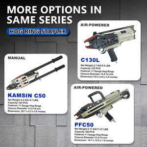 Woodpecker C130 LJ Pneumatique Hog Ring Gun 11 Gauge Easy Carry Air C Ring Plier pour Cages à fil, <span class=keywords><strong>Gabion</strong></span> - Product Image 6