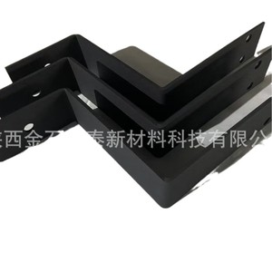 Support d'angle en titane Jinshi Kaitai JDL2516 anodisé, pliage CNC, usage industriel - Product Image 1