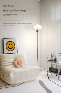 Modern LED Mushroom Floor Lamp with Antique French Design for Living Room Bedroom <b>Sofa</b> Side Sunset Atmosphere by Cross-Border - Product Image 5