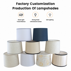 Tốt Nhất Bán Chất Lượng Cao Treo Phòng Khách Phòng Ngủ Bảng Đèn Sàn Đèn Chụp Đèn Linen Vải E27 Chụp Đèn - Product Image 5