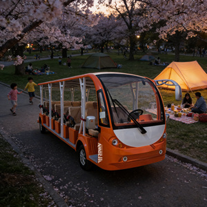 รถบัสไฟฟ้าพลังงานใหม่ 11 ที่นั่ง รถชมวิวอัจฉริยะลิเธียม สำหรับรีสอร์ท - Product Image 1