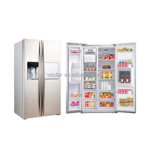 Luxury Quality Stainless Steel Frost-Free Household US Ice Maker and Water Dispenser Big Capacity Side by <b>Refrigerator</b> Side by S - Product Image 2