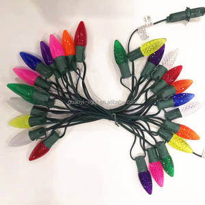 Коммерческий КЛАСС E 17 C 9 гладкие непрозрачные керамические синие светодиодные Рождественские огни IP65 праздничные лампы - Product Image 2