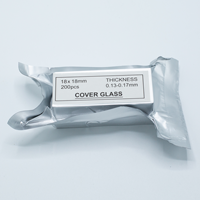 OEM Customizable Clear Glass Microscope Slides Cover Slip with Medical Ground Edges for Specimen Sectioning Lab Supplies