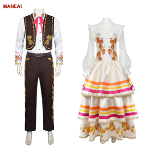 Costumes traditionnels du Jour des morts Dia <span class=keywords><strong>de</strong></span> Muertos 2025, <span class=keywords><strong>d</strong></span>éguisements cosplay, robe <span class=keywords><strong>d</strong></span>'Halloween, Noël, homme, femme, costume <span class=keywords><strong>de</strong></span> prince, <span class=keywords><strong>princesse</strong></span> - Product Image 1