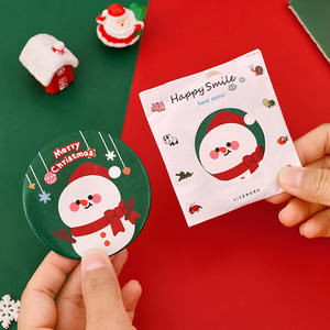 Miroir de Noël de dessin animé, miroir rond miniature mignon, miroir de <span class=keywords><strong>maquillage</strong></span> portable, idées de cadeaux de Noël créatifs - Product Image 4