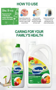 Liquide vaisselle Reebay pour contact alimentaire, professionnel, élimine l'huile <span class=keywords><strong>sans</strong></span> endommager les mains, 1000g 3750g, savon liquide - Product Image 4