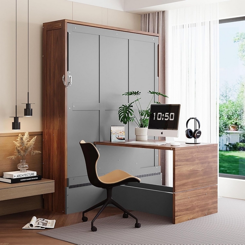 Hotel Wooden Modern Vertical Murphy Wall