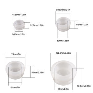 Juego de ventosas de alta transparencia, máquina de inmersión china de silicona, juego de ventosas de desintoxicación, masajeador corporal duradero, 4 paquetes - Product Image 6