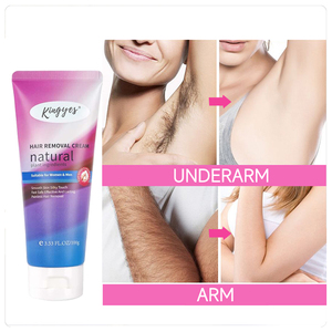 Crème dépilatoire indolore pour hommes avec logo personnalisé Crème dépilatoire permanente à l'aloe vera pour aisselles et aisselles pour hommes - Product Image 6