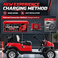 Batterie LiFePO4 à semi-conducteurs XIONGRUIHENG 36V105Ah pour voiturettes de golf avec Bluetooth, BMS intelligent 250A, écran tactile et double surveillance via application