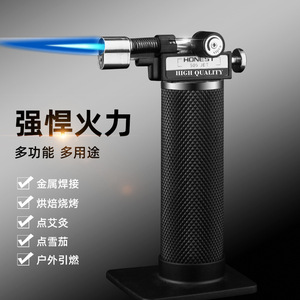 Direct Punch Windproof <b>Welding</b> <b>Torch</b> Metal Outdoor Barbecue Camping Tool With Adjustable Flame Piezo Ignition - Product Image 5