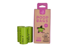 Private Label Factory Bio Based PE ASTM D6866 Pet Waste <b>Bags</b> Easy Tear Strong <b>Bags</b> for Wholesale Custom Logo Color Pack - Product Image 2
