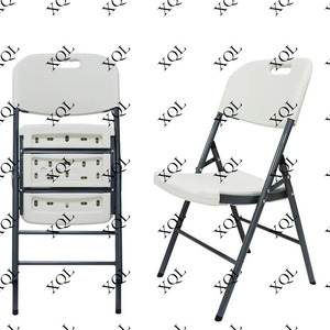 Silla Plegable Moderna para Exteriores con Protección UV, Blanca, Ligera, Apilable, de Plástico Moldeado por Soplado - Directo de Fábrica - Product Image 2