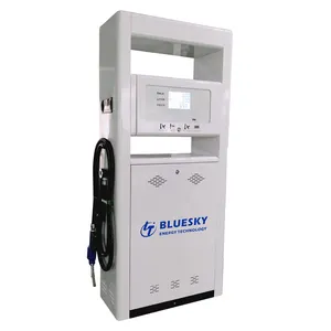 Dispenser pompa bahan bakar Diesel cerdas portabel stasiun Gas hemat biaya dengan nosel kualitas
