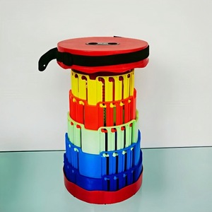 Tabouret pliant télescopique <span class=keywords><strong>arc</strong></span>-<span class=keywords><strong>en</strong></span>-<span class=keywords><strong>ciel</strong></span> réglable <span class=keywords><strong>en</strong></span> hauteur, portable, pour le <span class=keywords><strong>camping</strong></span> <span class=keywords><strong>en</strong></span> extérieur, la pêche, les pique-niques et les voyages - Product Image 2