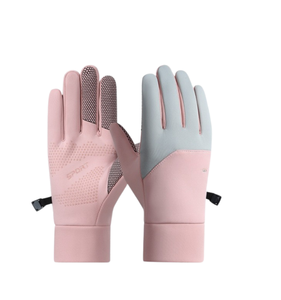 Gants de conduite tout-terrain pour hommes et femmes, avec doublure en velours pour l'hiver, pour garder au chaud, résistants au vent et au froid, compatibles écran tactile, pour vélo électrique - Product Image 4
