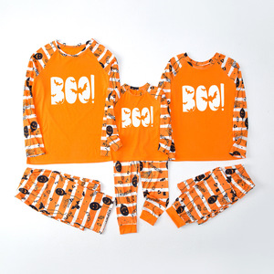 Conjunto de Pijama Feminino de Halloween que Brilha no Escuro, Roupa de Casa e Lazer, Pijama de Manga Comprida com Estampa de Abóbora e Calça Jogger para Festa do Pijama - Product Image 3