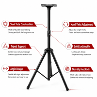Support de sol professionnel pour audio SP-502, prix usine, trépied réglable, coque métallique, araignée en plastique, accessoires pour haut-parleur unique
