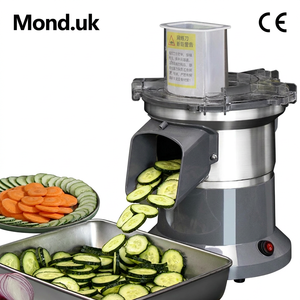 Cortadora de Verduras Eléctrica Comercial Mond.uk, Procesador de Alimentos 3 en 1, Boca Ancha de 9 cm, Motor de CC de Cobre de 200 W, Máquina Rebanadora - Product Image 1