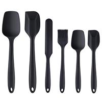 Ensemble de spatules en silicone de qualité alimentaire, ensemble de racloirs de pâtisserie résistants à la chaleur avec poignées ergonomiques pour la fabrication de gâteaux et de pâtisseries