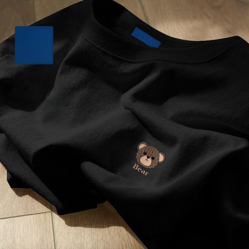 Cm-chest badge knitted bear black