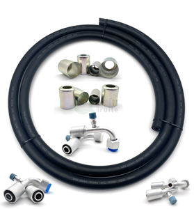 Universal Automotive A/C Complete #6 #8 #10 Kit <span class=keywords><strong>de</strong></span> <span class=keywords><strong>raccord</strong></span> <span class=keywords><strong>de</strong></span> tuyau <span class=keywords><strong>de</strong></span> réfrigérant Nouvel état avec raccords droits 45 ° 90 ° - Product Image 6