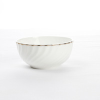 Vaisselle en céramique moderne minimaliste avec incrustations dorées en gros ; Ensembles de bols et assiettes en céramique personnalisés ; Cadeau