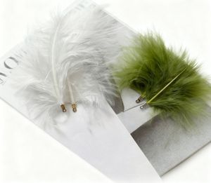 Plumes de dinde entièrement floquées à clipser, série Macaron, fournitures de bricolage, matériaux pour attrape-rêves et jouets pour chats, accessoires vestimentaires - Product Image 3